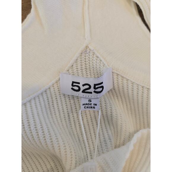 525 America Small Cream Square Neck Tank Sweater Dress NWT - Picture 7 of 9